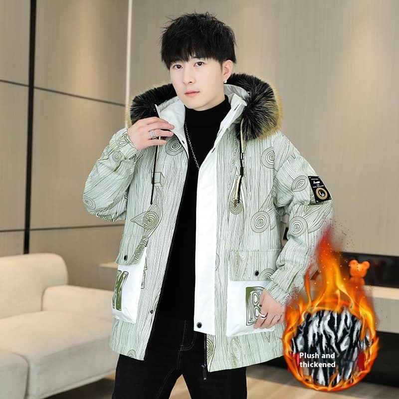 010e2e4a-8b9b-4178-9bf9-5d2ee36007c8_trans.jpeg Winter Color Matching Men's Hooded Fleece Padded Coat - Image 7