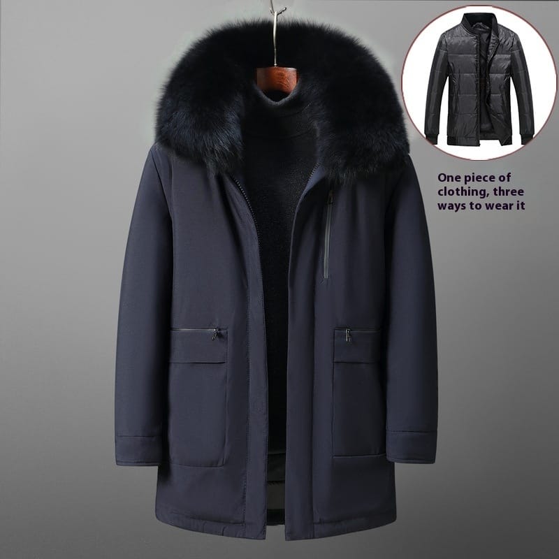 1afc5453-e546-437c-a1cf-8f563dafa8fe_trans.jpeg Men's Down Jacket Men's Mid-length Coat - Image 3