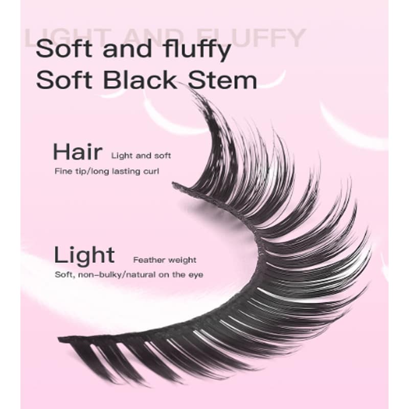 392e831b-4aa1-46e5-8abf-600c7cb68a60.jpg 5 Pairs False Lashes Eyelashes Extension Cluster, Faux Mink Fluffy Long Full Look Eye Bottom, Dramatic Cosmetic Makeup - Image 7