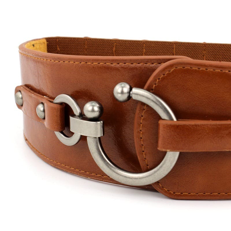 39c09b6a-3891-467f-b180-d503c3b6b01f.jpg Simple All-match Women's Width Elastic Belt - Image 2