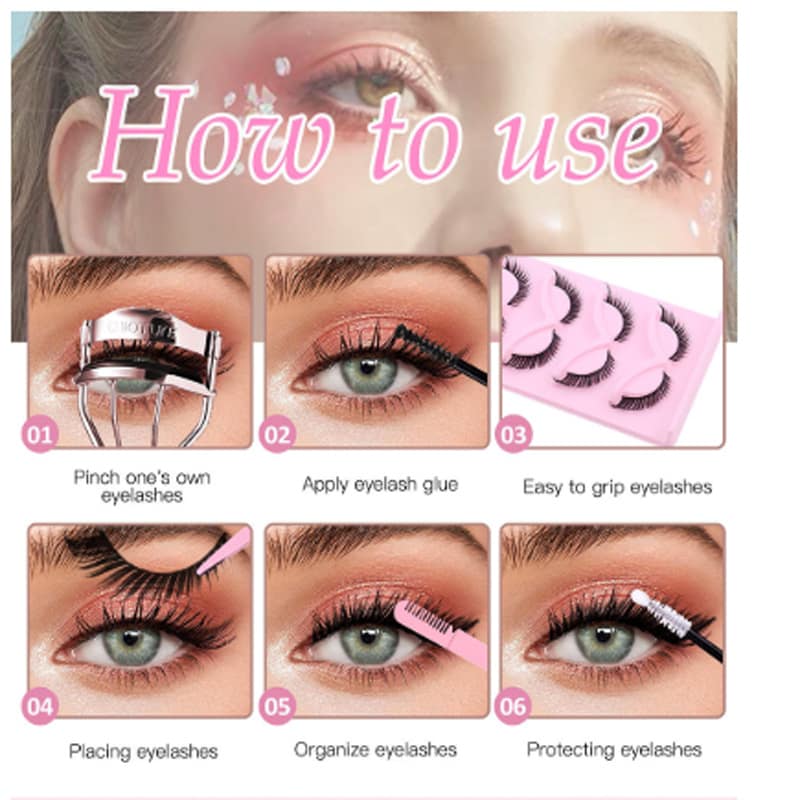 3e299523-789e-42eb-ada2-f110fa8e2f3e.jpg 5 Pairs False Lashes Eyelashes Extension Cluster, Faux Mink Fluffy Long Full Look Eye Bottom, Dramatic Cosmetic Makeup - Image 6