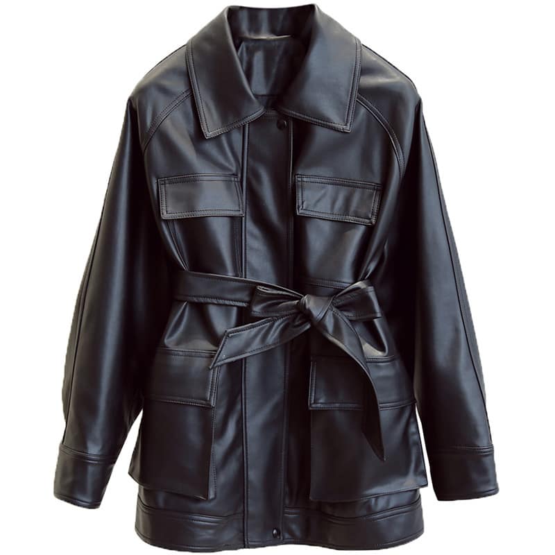9307809610260.jpg Leather jacket motorcycle clothing leather windbreaker - Image 2
