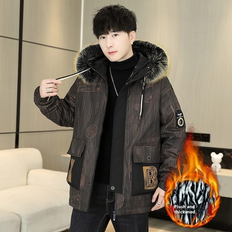 e180854b-3ae0-4bfb-9b77-ac62569e2c86_trans.jpeg Winter Color Matching Men's Hooded Fleece Padded Coat - Image 9