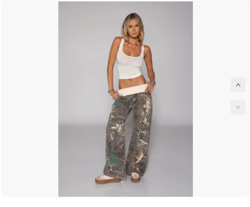 1c8498e6-dfc6-41c9-8b83-4f0051917708.jpg American Retro Street Washed Distressed Blue Jeans - Image 3