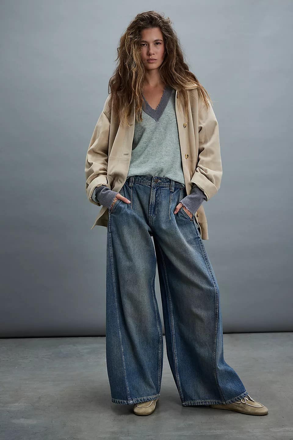 404d3e92-e735-49b3-9bcb-ccadd09abea6.jpg Womens Fashionable Retro Wide-Leg Denim Jeans - Image 4