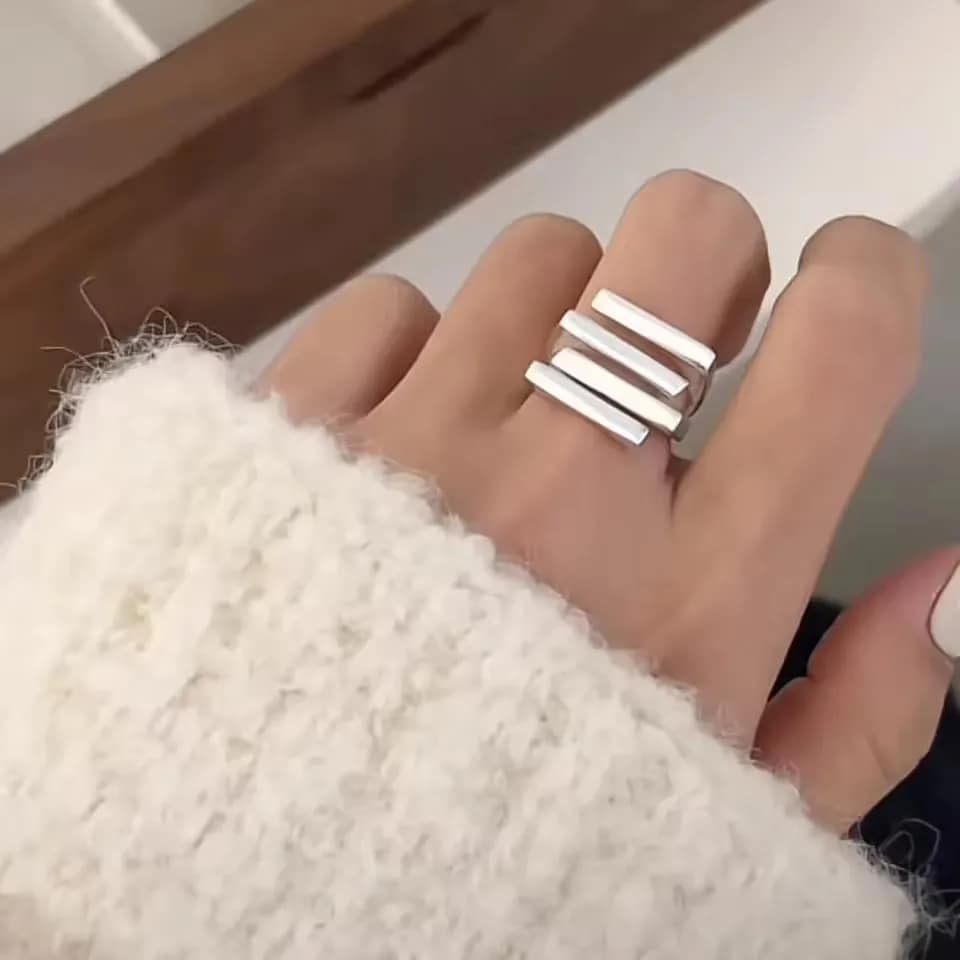 kf-S5aa1e3bd016148b9a7fee9aa9fa5eb4ef Sam Panda Rings Handmade Irregular Retro Ring - Image 4